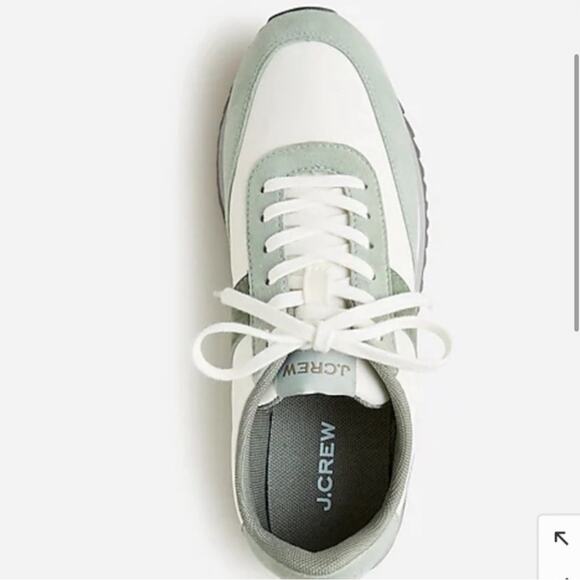J. Crew Light Mint Green Trainer Sneaker. - Picture 2 of 12